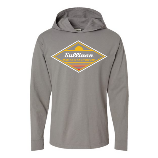 Sullivan Marina & Campground Retro Dimond Long Sleeve Hooded Tee