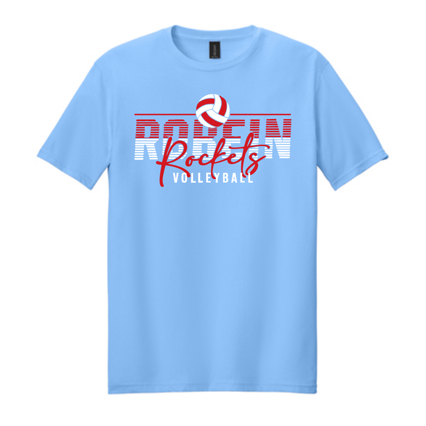 Robein Striped Rockets Volleyball Tee