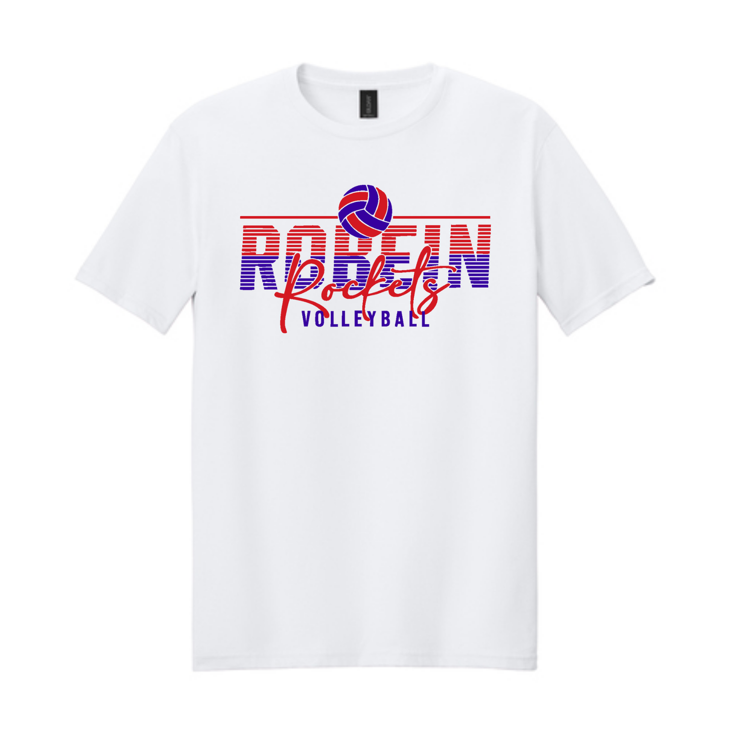 Robein Striped Rockets Volleyball Tee