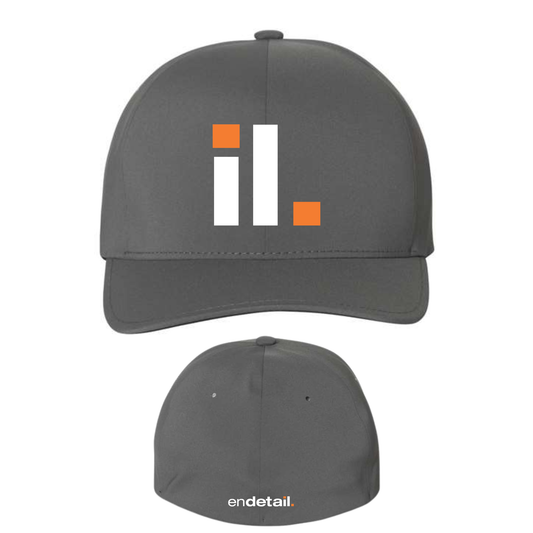 Flexfit Delta Seamless Embroidered Grey Cap