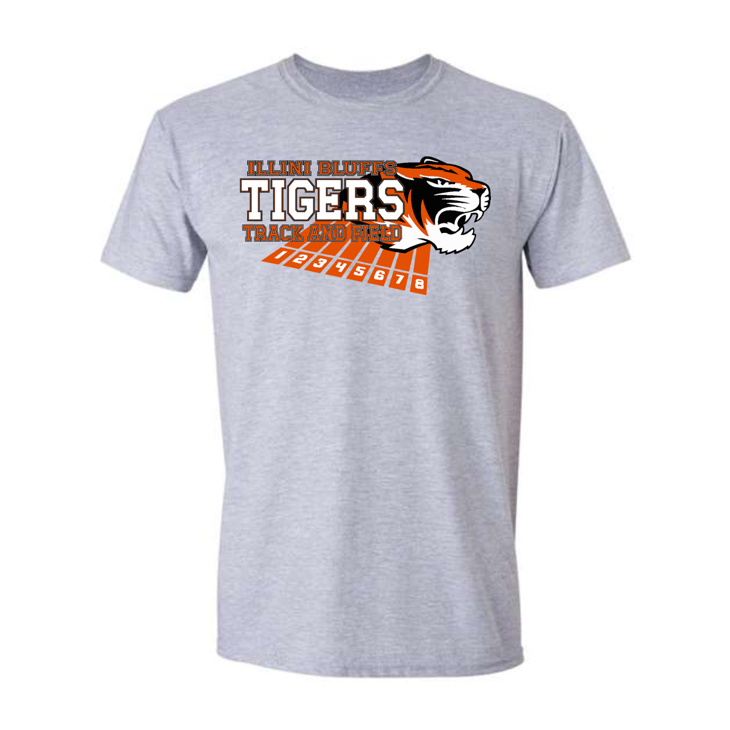 *Personalized* IB Tigers Track & Field Lanes Tee