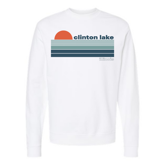 Clinton Lake Horizon Crewneck Sweatshirt