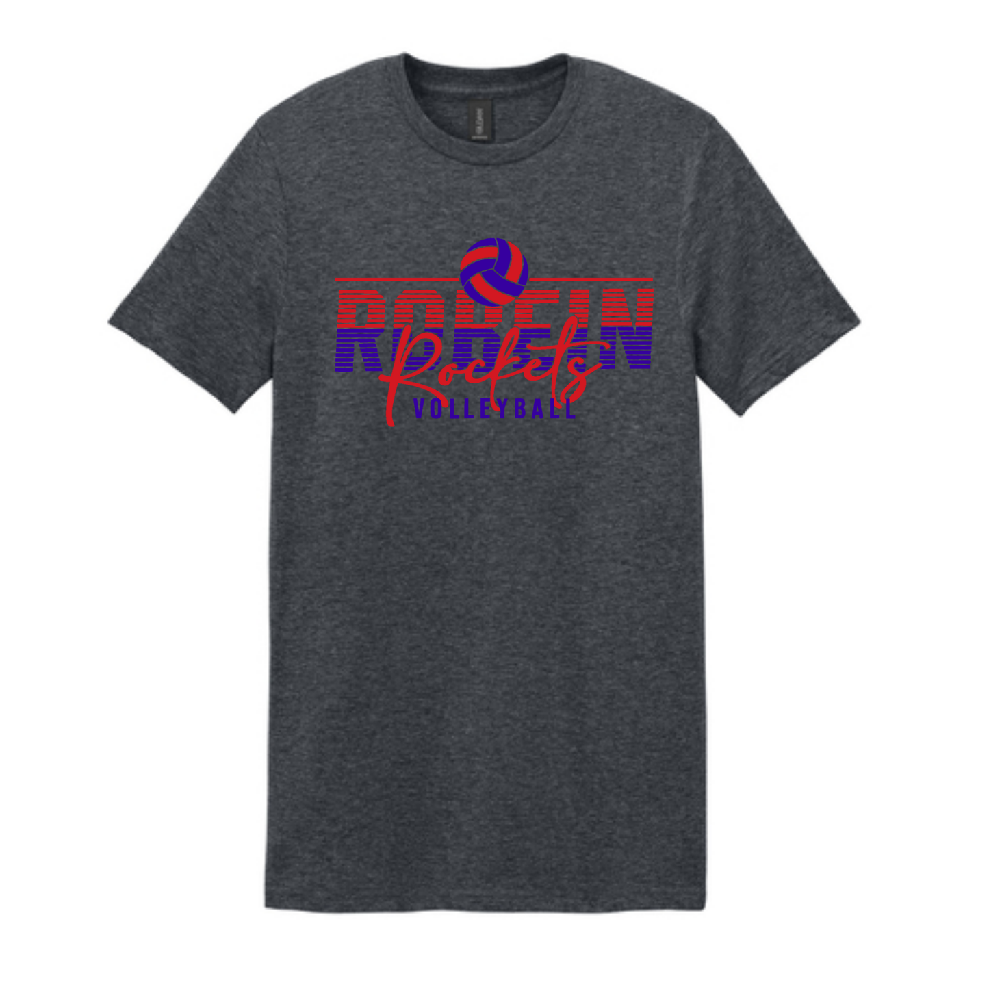 Robein Striped Rockets Volleyball Tee