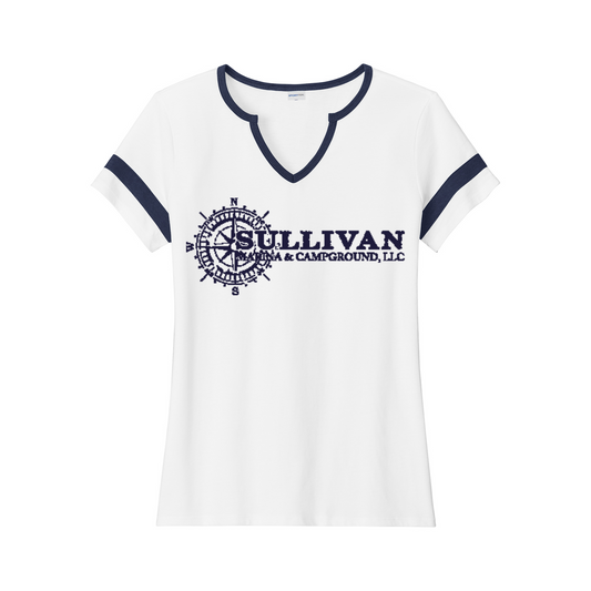 Sullivan Marina & Campground Women's Notch Neck Tee