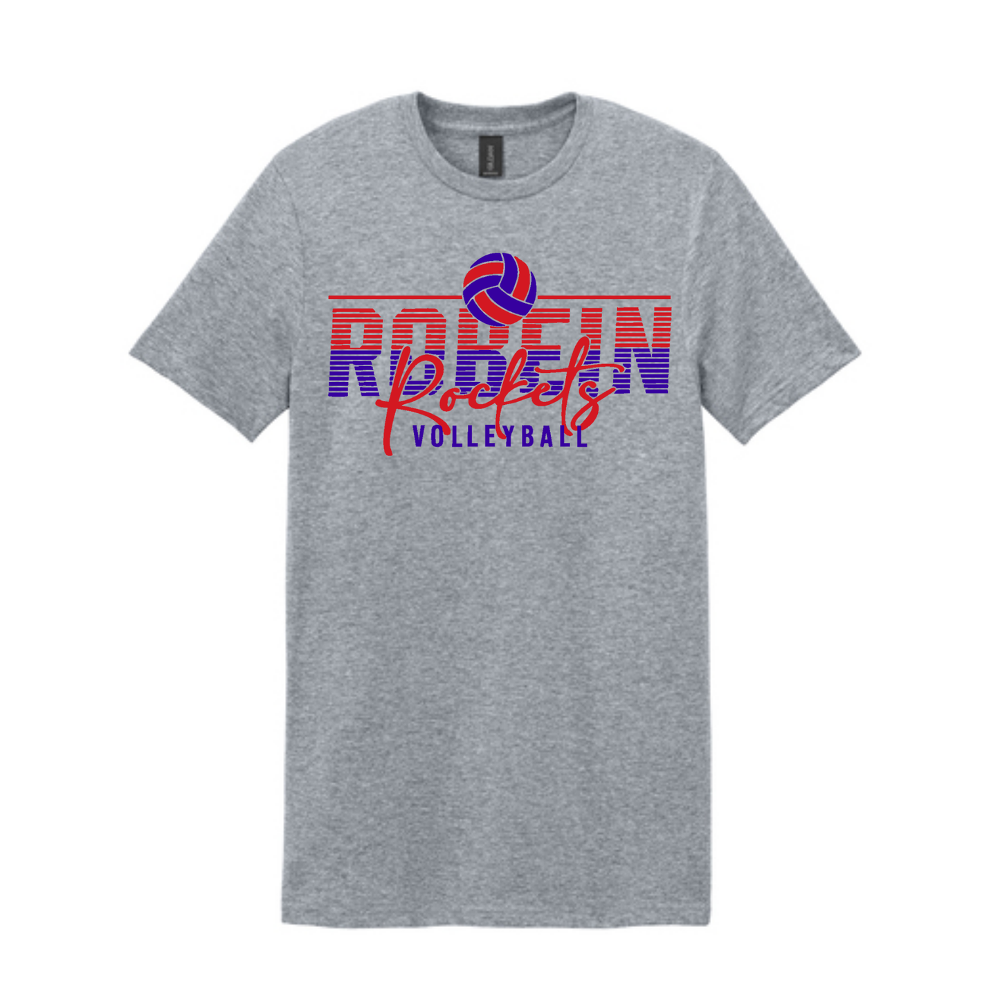 Robein Striped Rockets Volleyball Tee