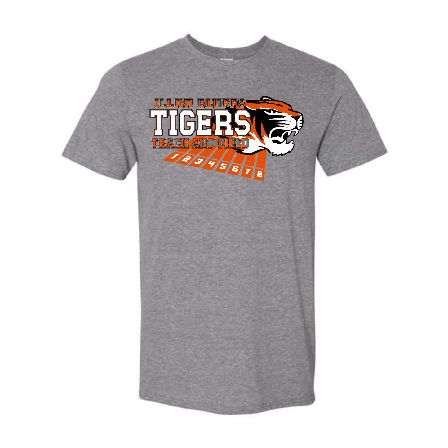 *Personalized* IB Tigers Track & Field Lanes Tee