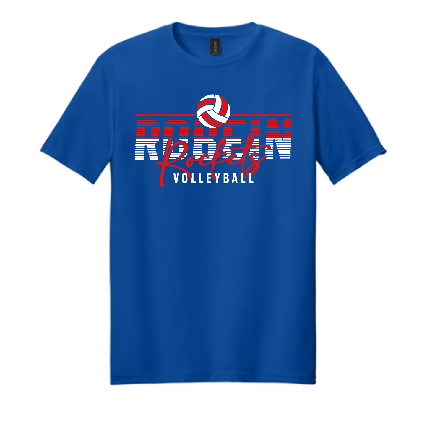 Robein Striped Rockets Volleyball Tee