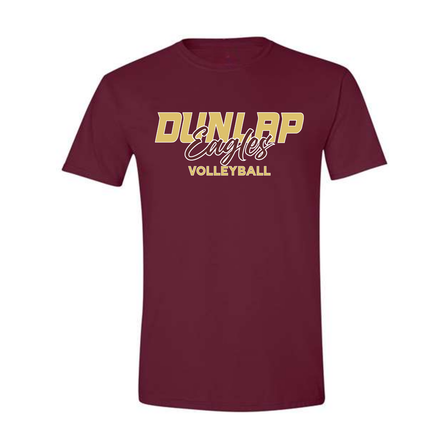 Dunlap Eagles Script Volleyball Tee