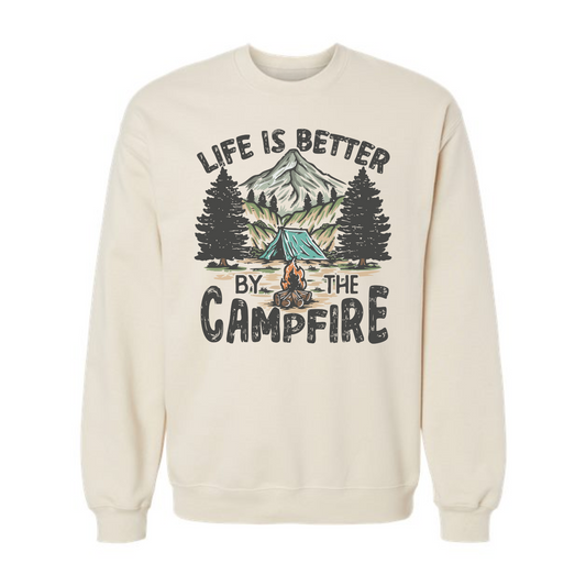 Life by the Fire Crewneck Sweatshirt