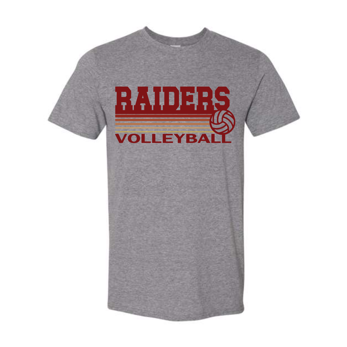 Raider Volleyball Fade Tee