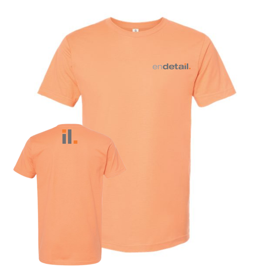 Endetail Tee Black Cantaloupe