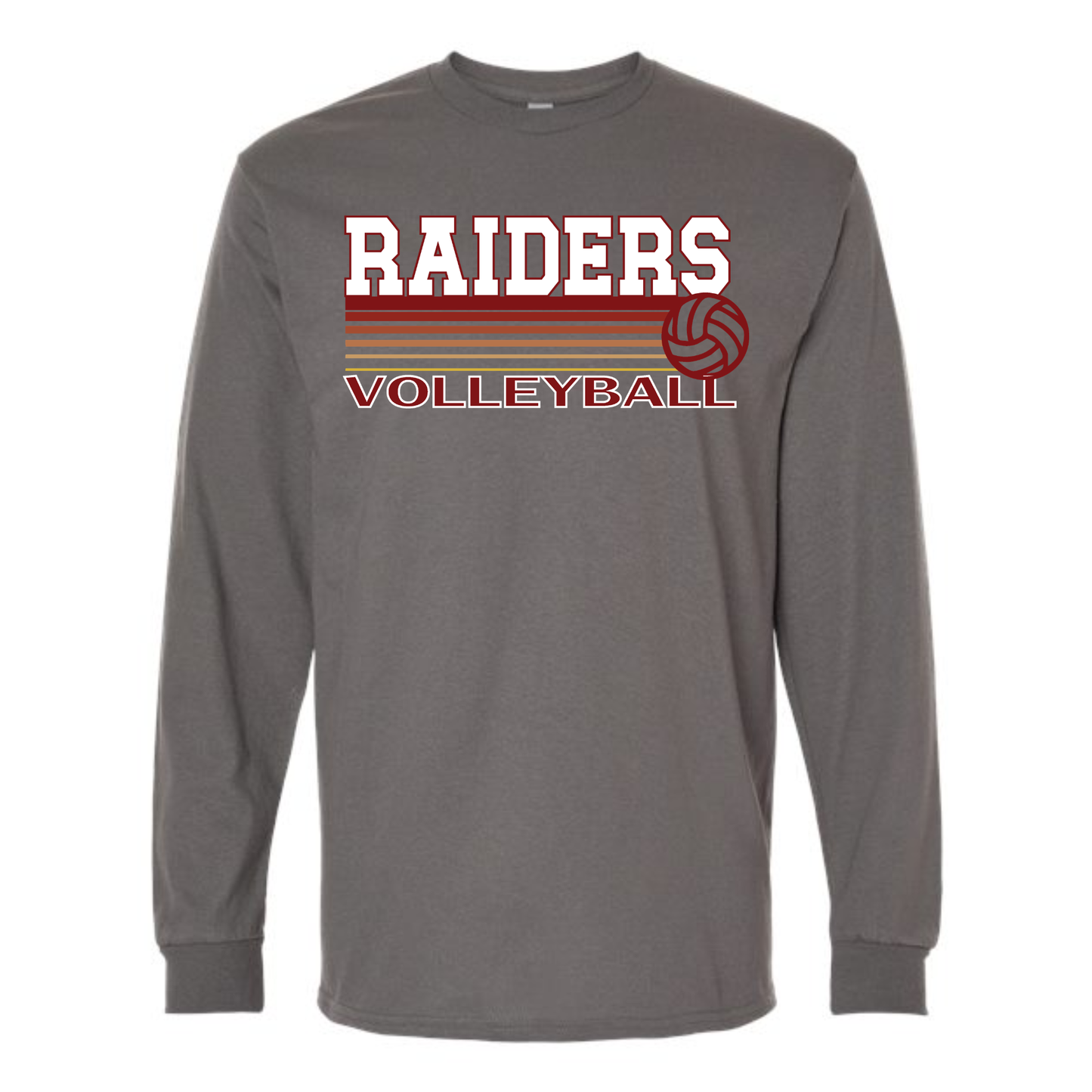 Raider Volleyball Fade Long Sleeve Tee
