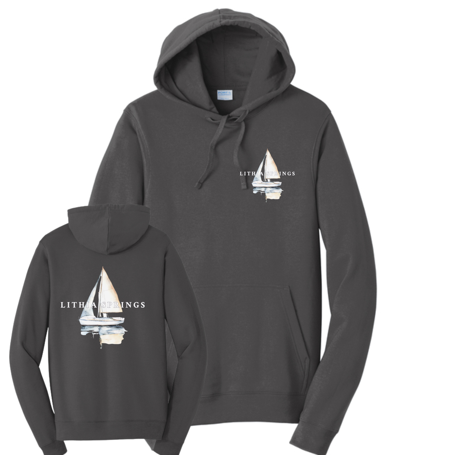 Lithia Springs Hooded Sweatshirt Front/Back