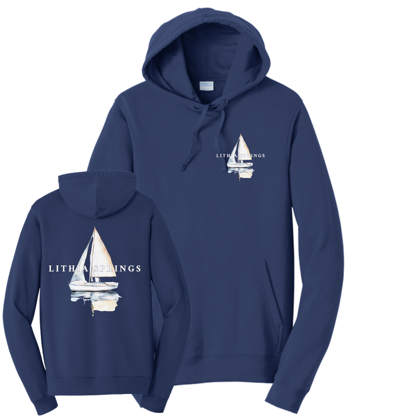 Lithia Springs Hooded Sweatshirt Front/Back