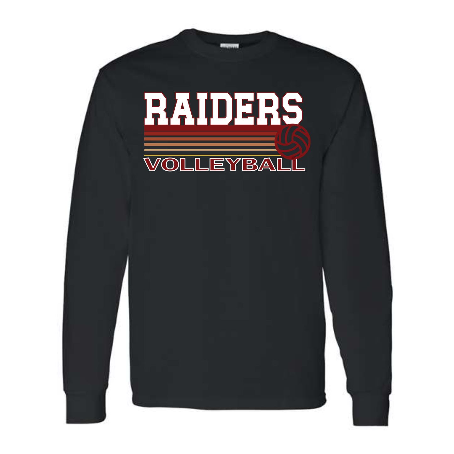 Raider Volleyball Fade Long Sleeve Tee