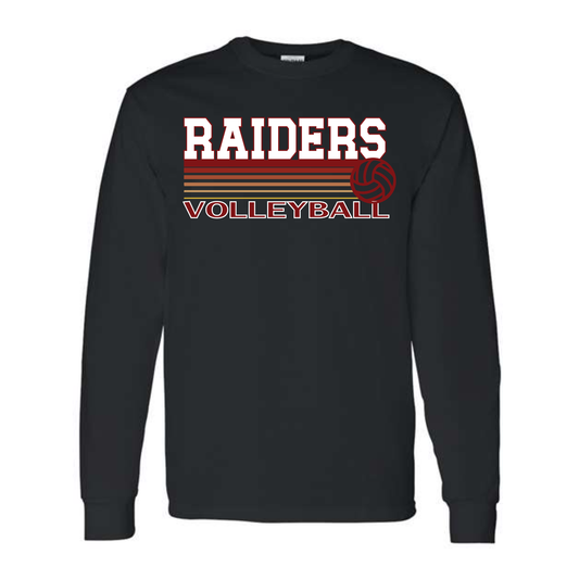 Raider Volleyball Fade Long Sleeve Tee