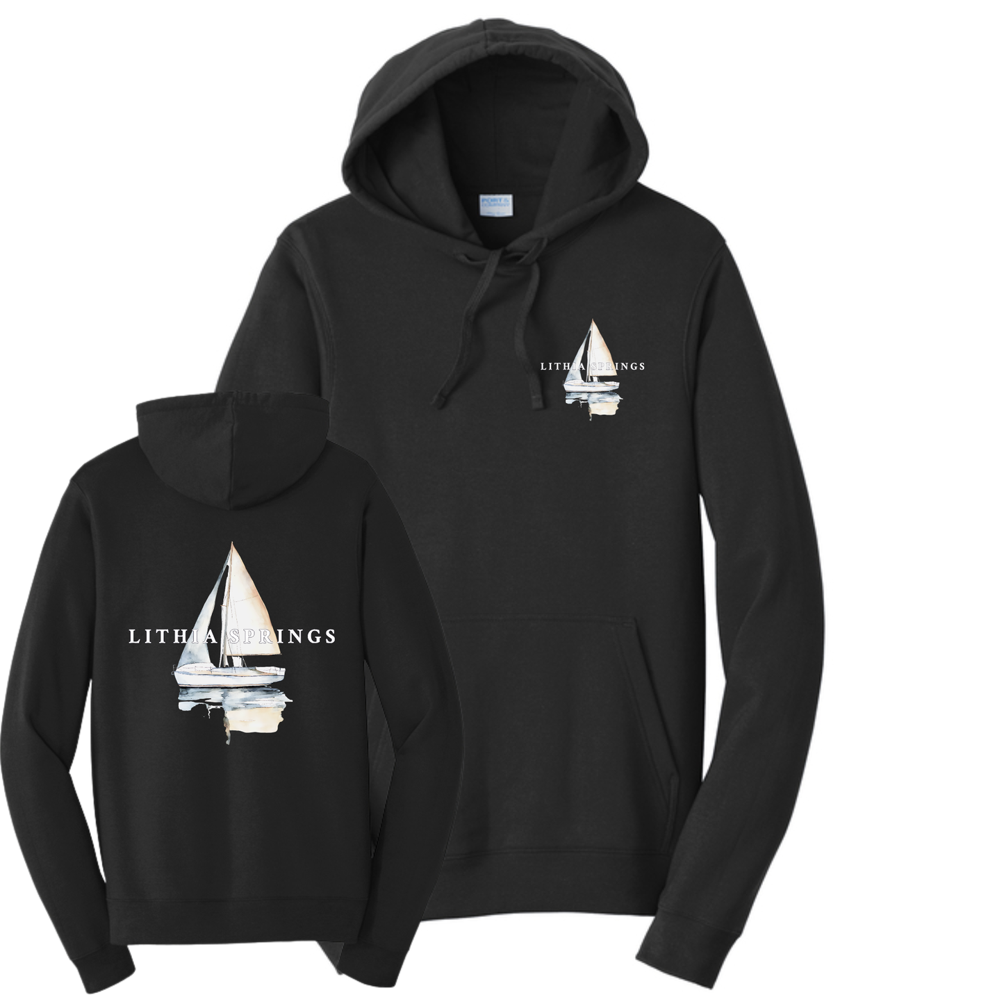 Lithia Springs Hooded Sweatshirt Front/Back