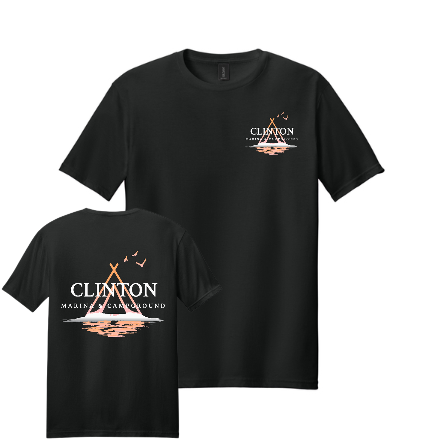 Clinton Marina & Campground Tee Front/Back