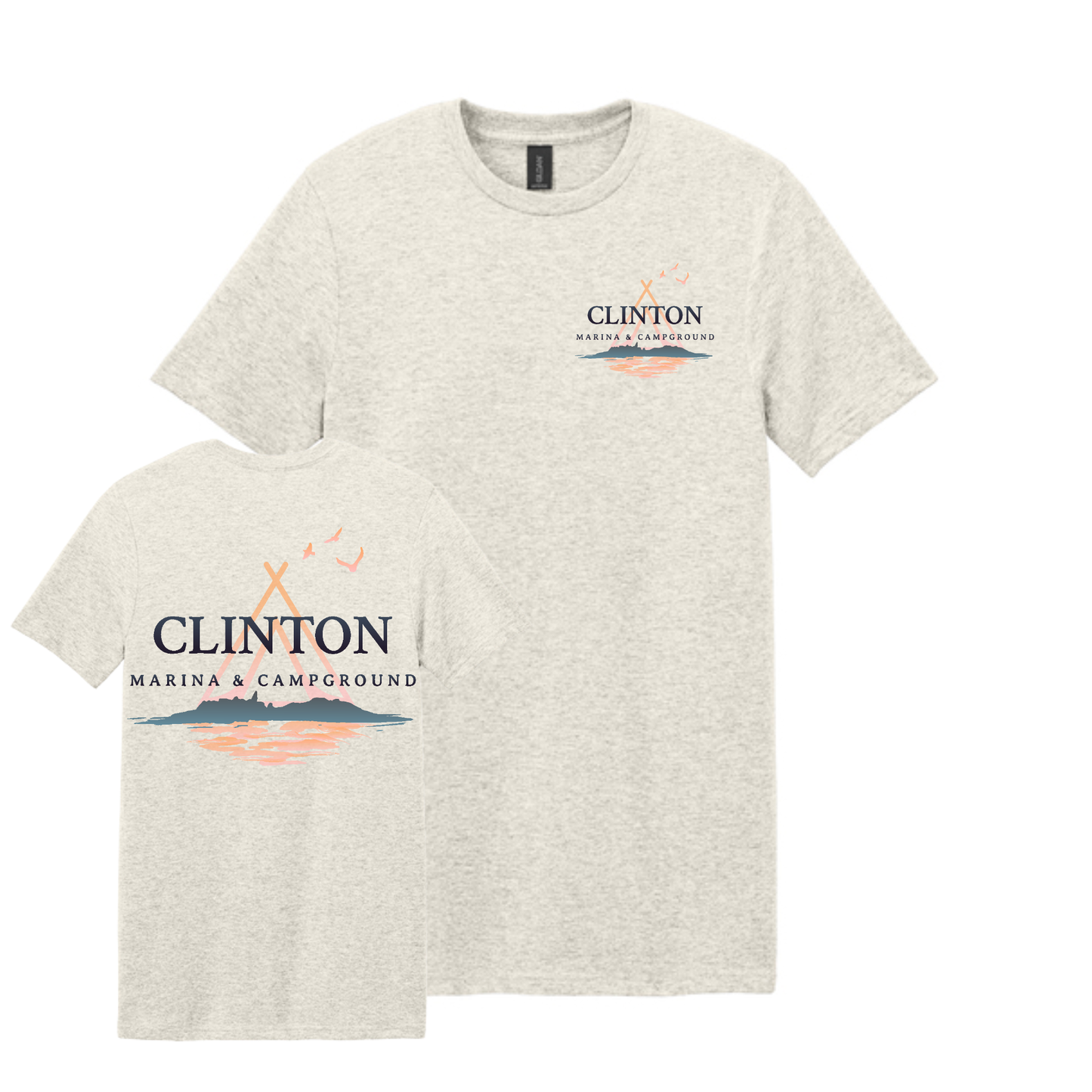Clinton Marina & Campground Tee Front/Back