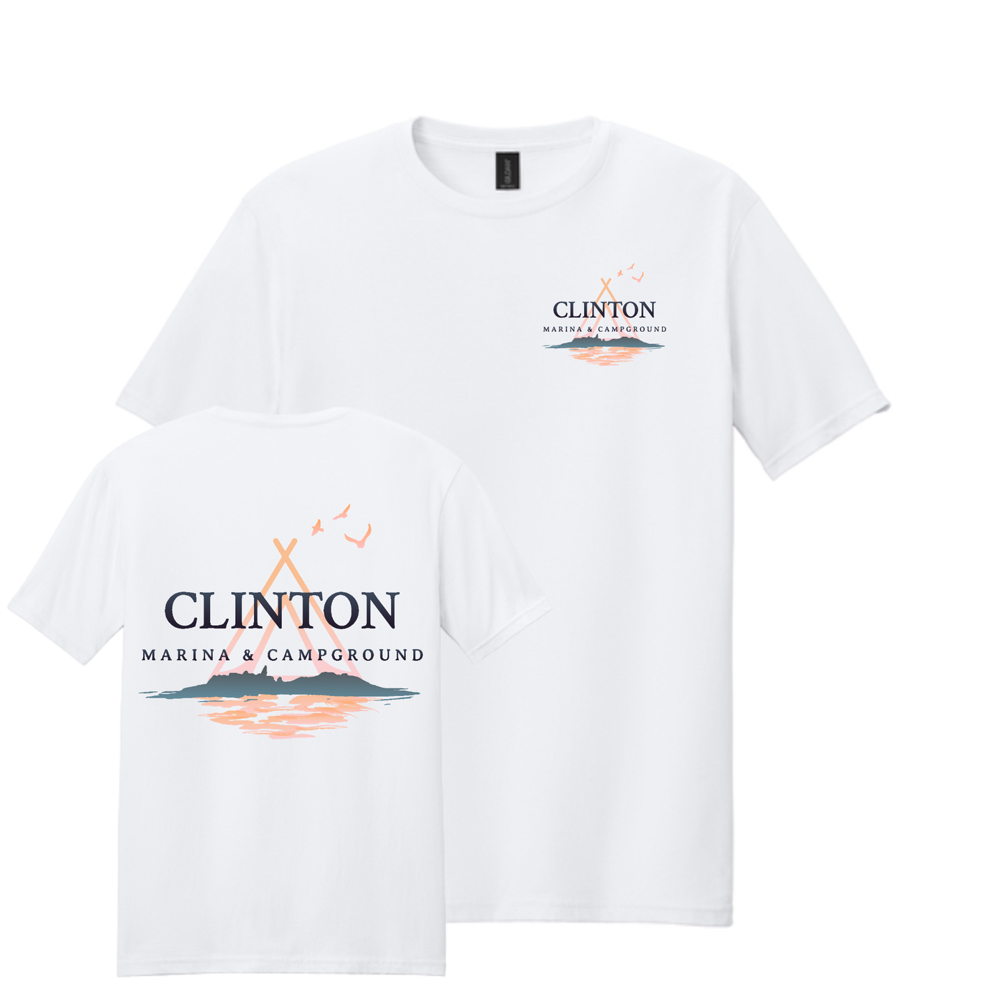 Clinton Marina & Campground Tee Front/Back