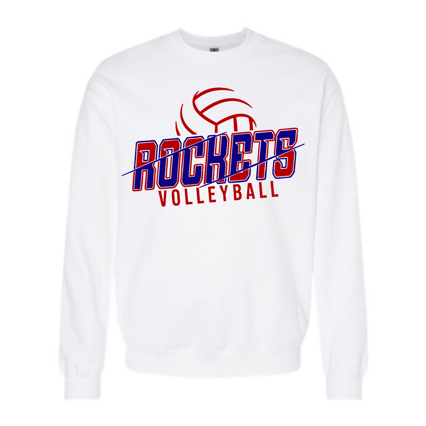 Rockets Volleyball Slashed Crewneck