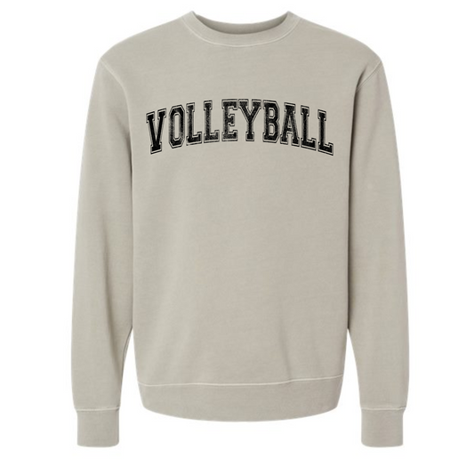 Volleyball Varsity Letter Vintage Crewneck