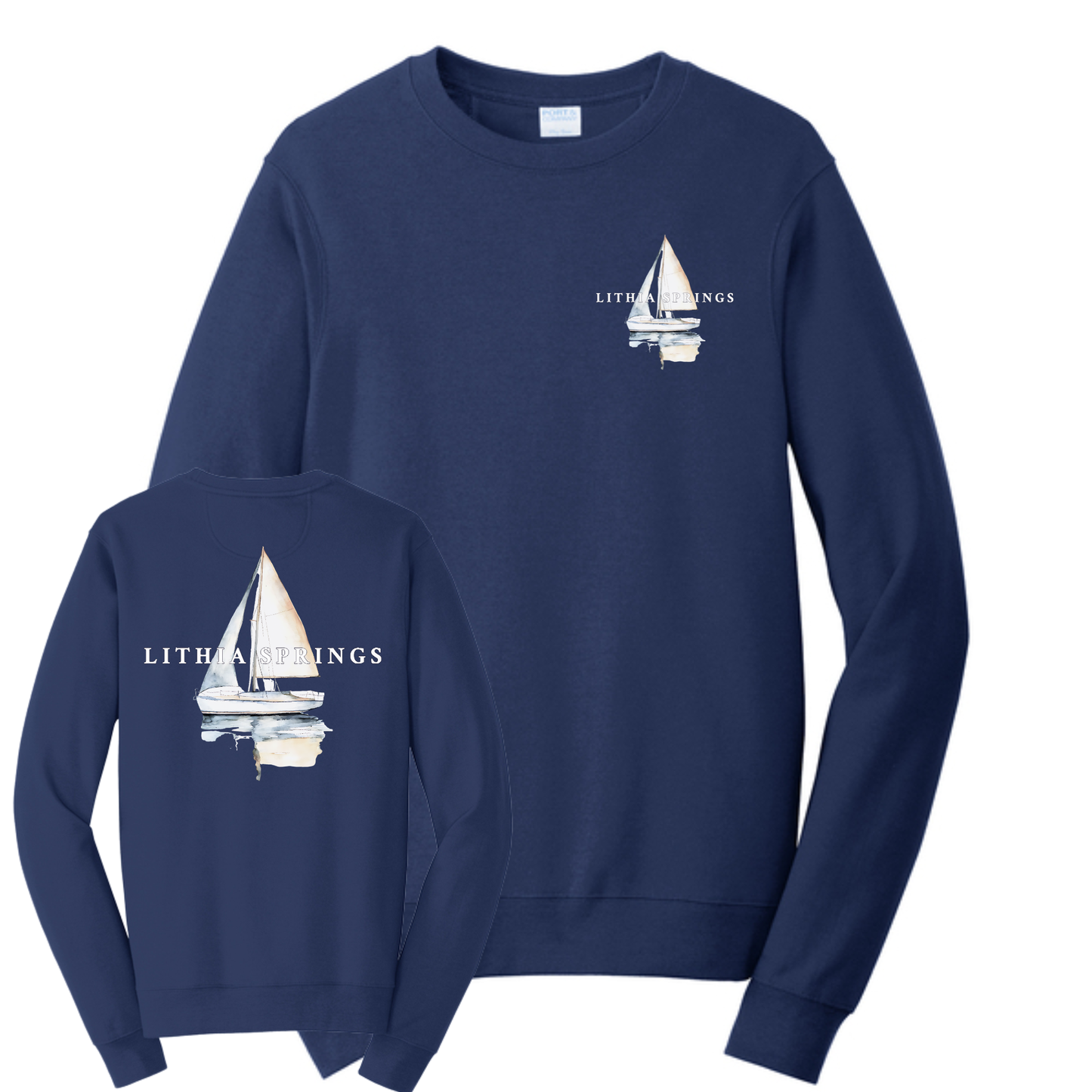 Lithia Springs Crewneck Sweatshirt Front/Back