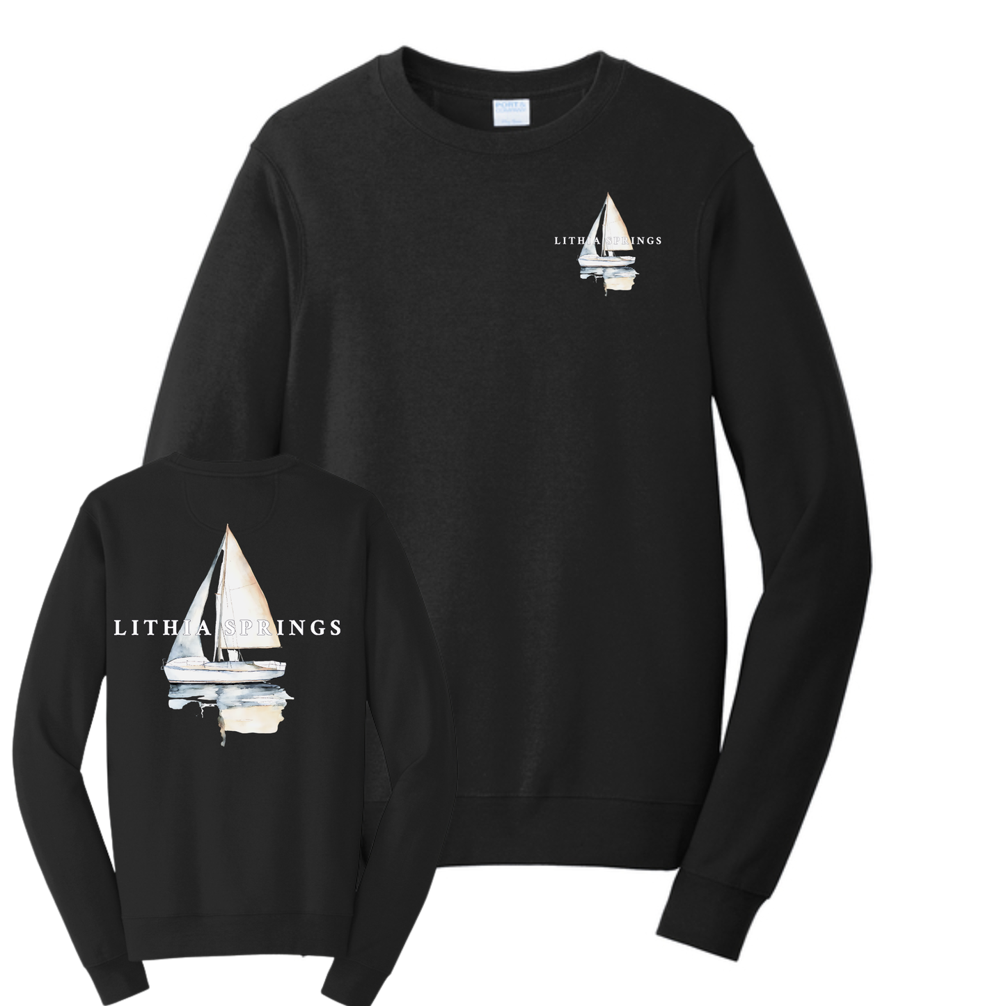 Lithia Springs Crewneck Sweatshirt Front/Back