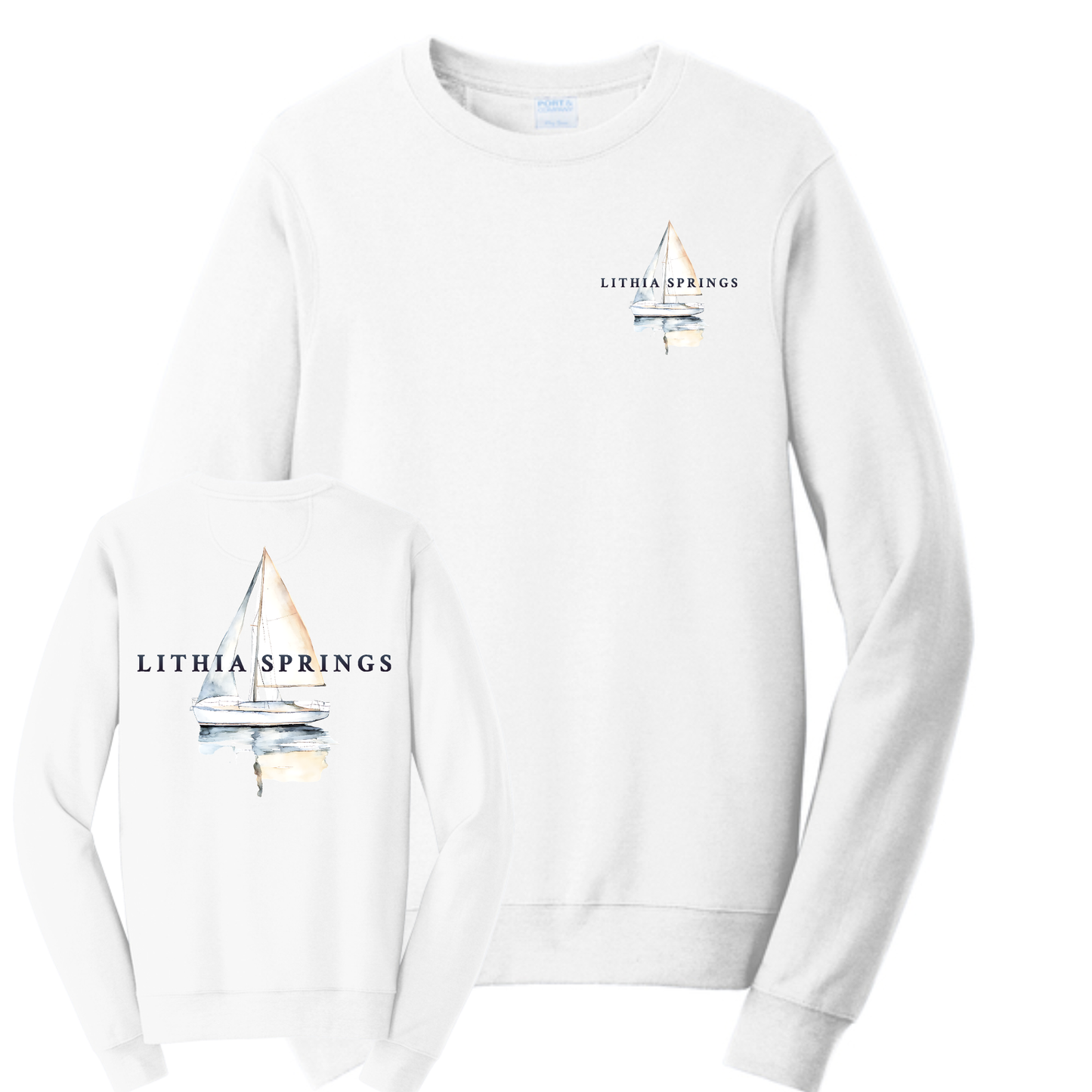 Lithia Springs Crewneck Sweatshirt Front/Back