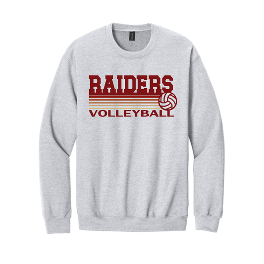 Raider Volleyball Fade Crewneck Sweatshirt