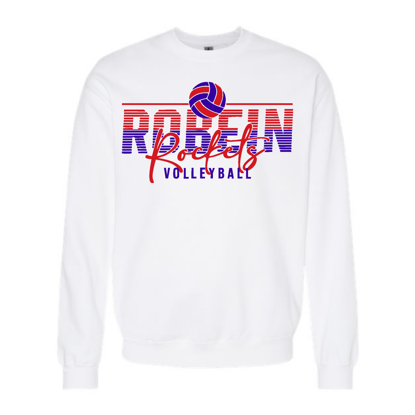 Robein Striped Rockets Crewneck