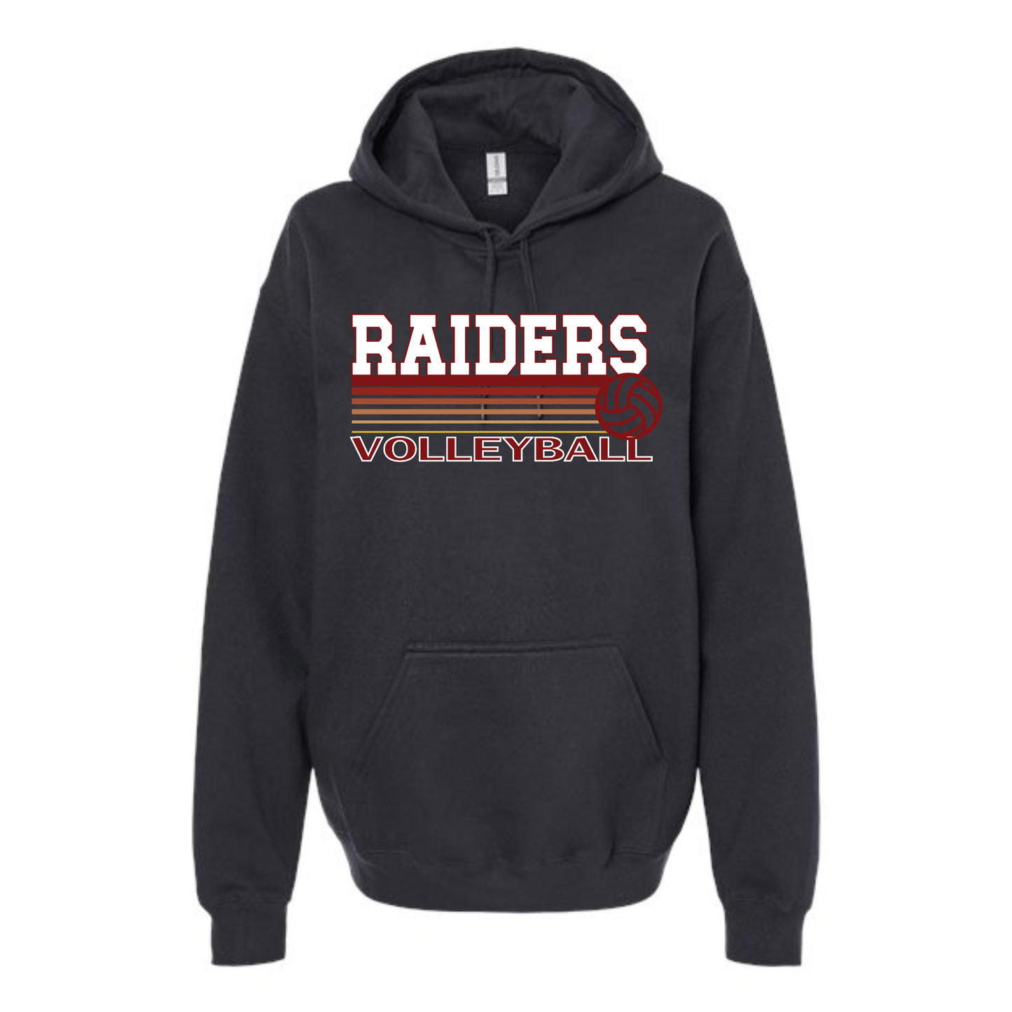 Raiders Volleyball Fade Hooded Sweatshirt