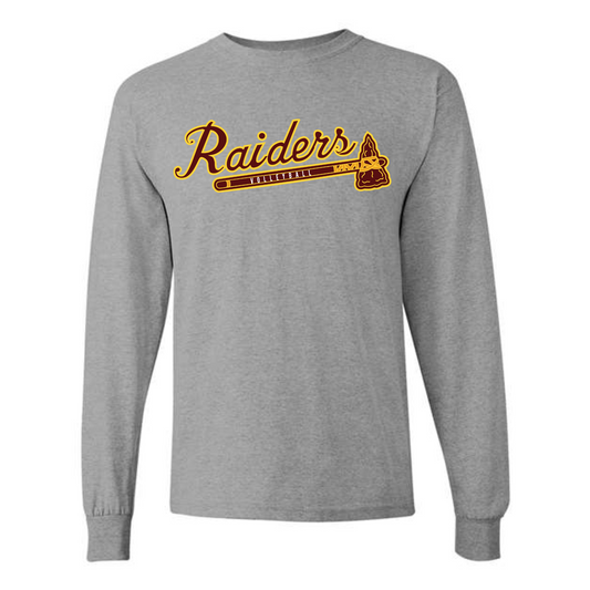 Raiders Volleyball Tomahawk Long Sleeve Tee