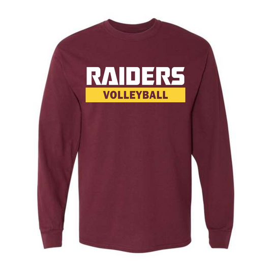 Raiders Block Volleyball Long Sleeve Tee