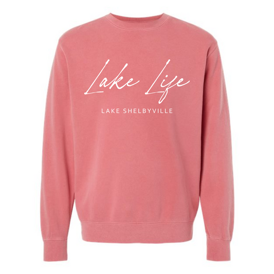 Lake Life Lake Shelbyville Vintage Crewneck Sweatshirt