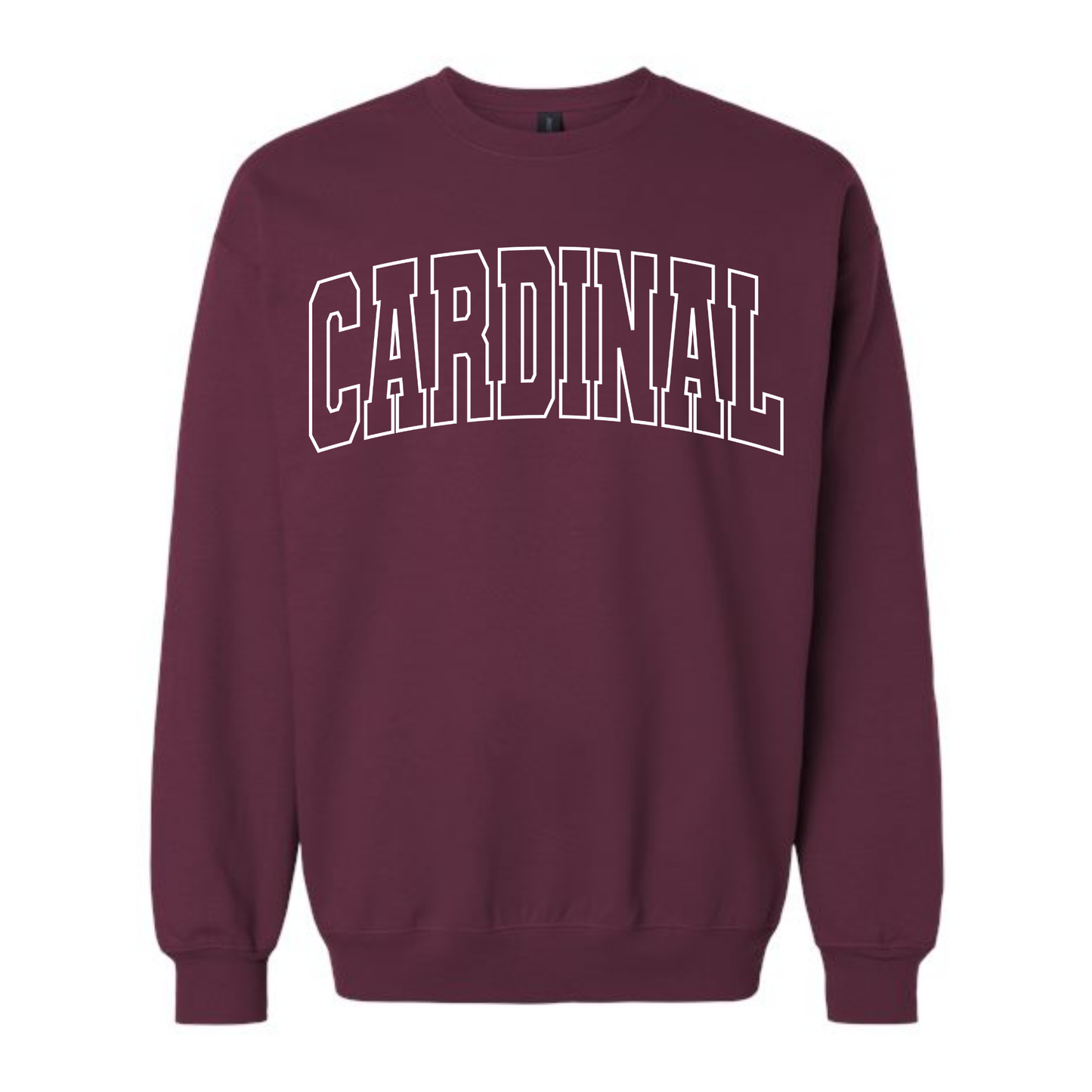 Cardinal Block Arched Outline Crewneck Sweatshirt