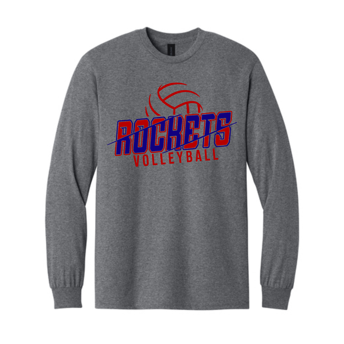 Rockets Volleyball Slashed Long Sleeve Tee