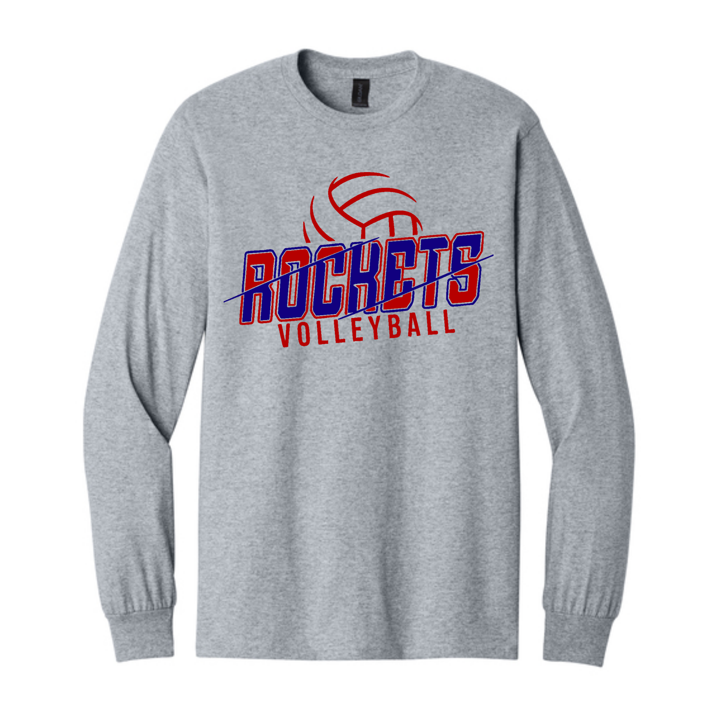 Rockets Volleyball Slashed Long Sleeve Tee