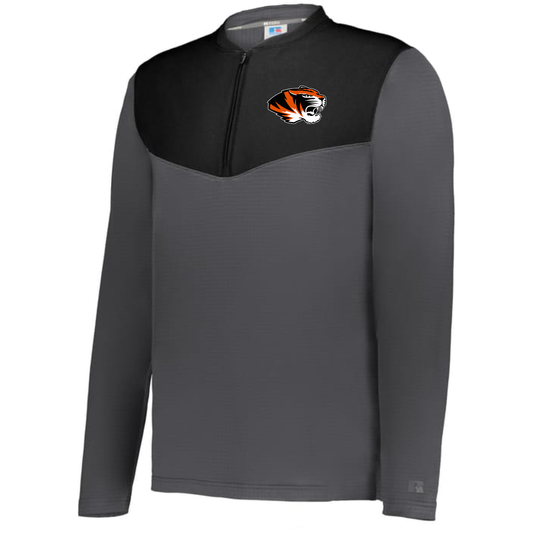 TIGERS SIDELINE GRID 1/4 ZIP PULLOVER