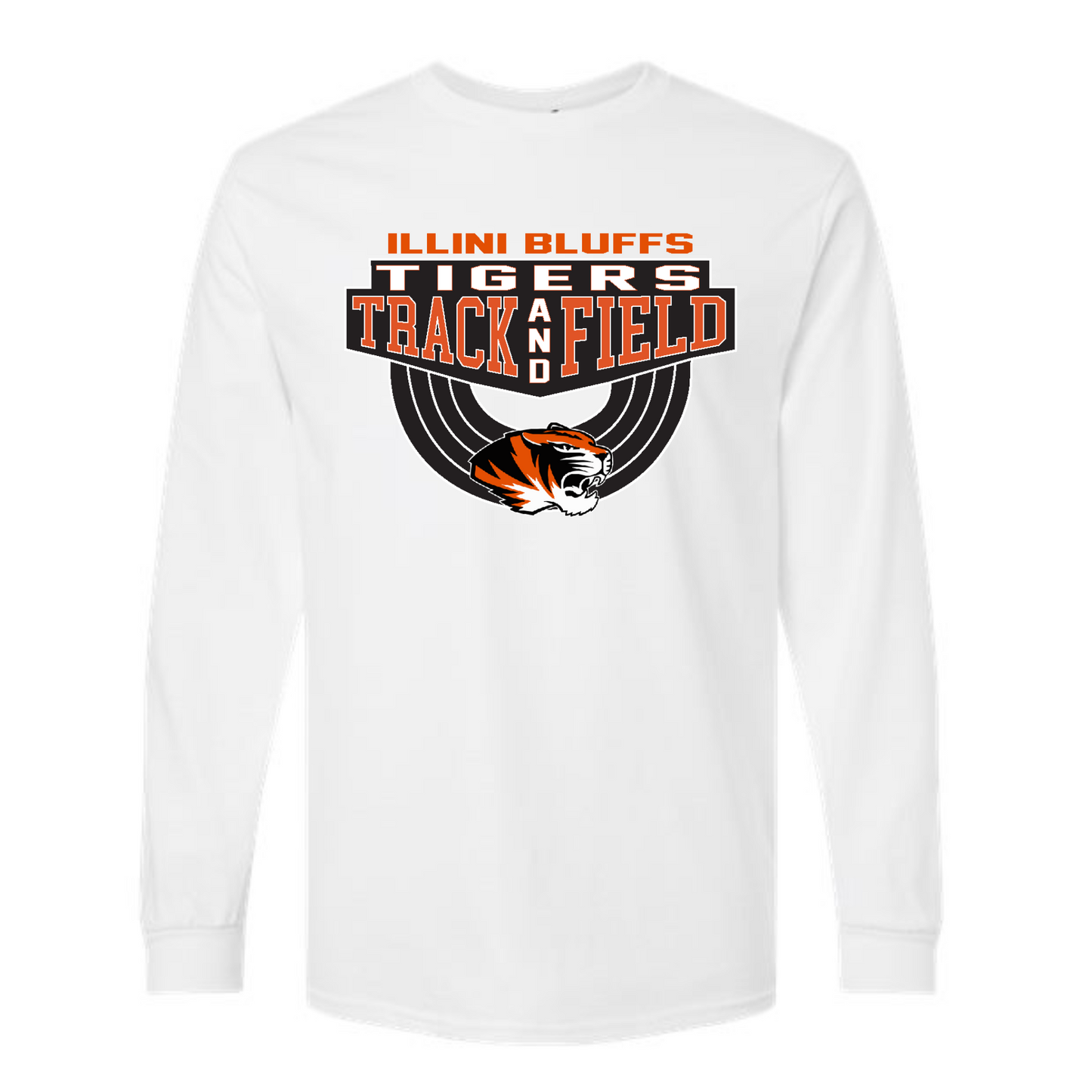 *Personalized* Tigers Track & Field Long Sleeve Tee Youth