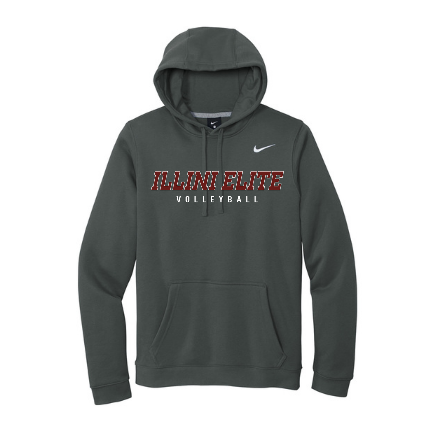 Nike Club Fleece Illini Elite Hooded Sweatshirt