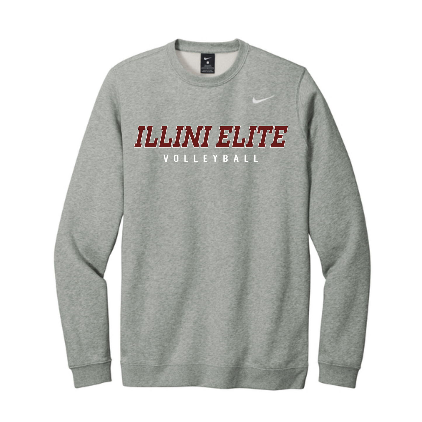 Nike Club Fleece Illini Elite Crewneck Sweatshirt