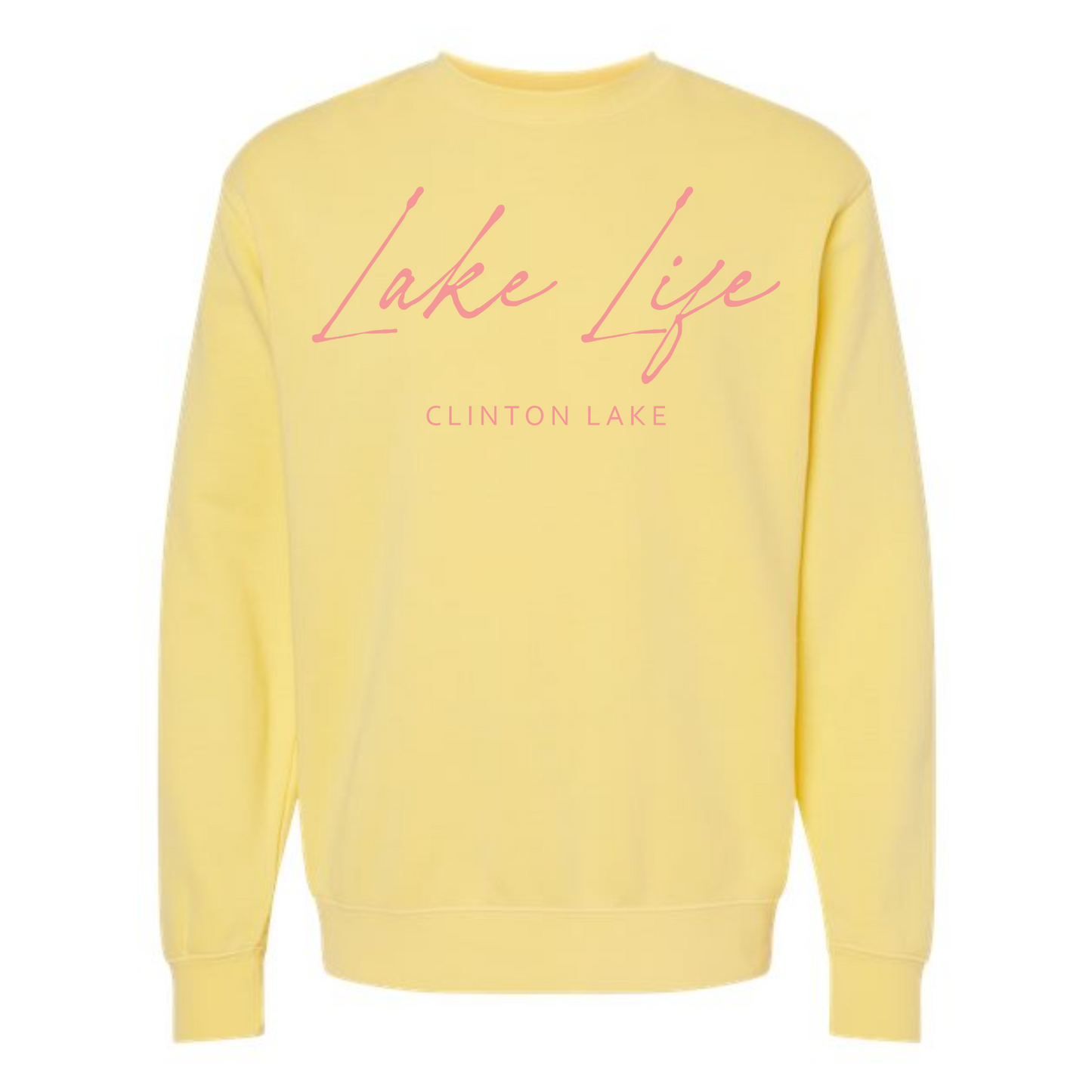 Lake Life Clinton Lake Vintage Crewneck Sweatshirt