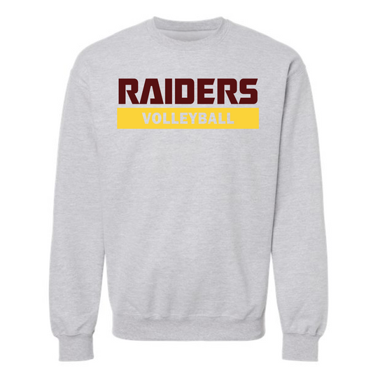 Raiders Block Volleyball Crewneck