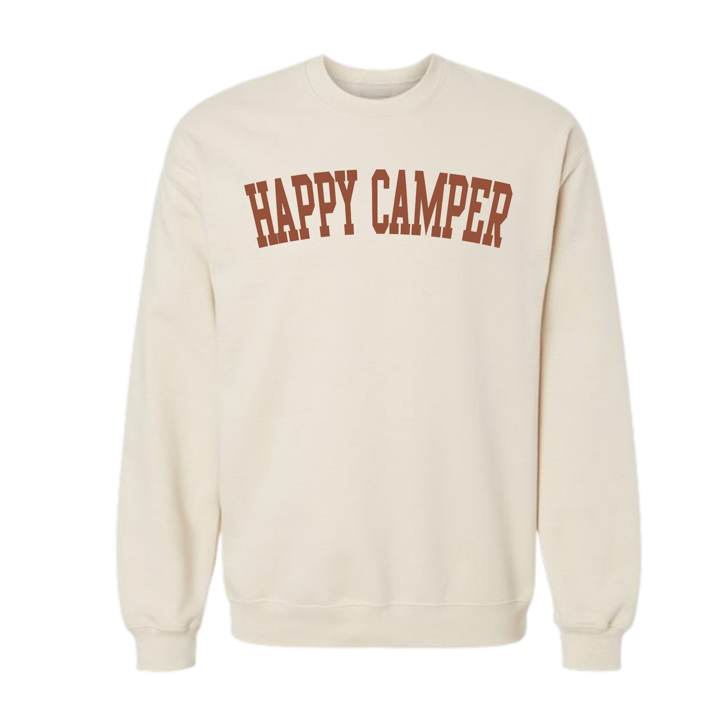 Happy Camper Basic Crewneck Sweatshirt