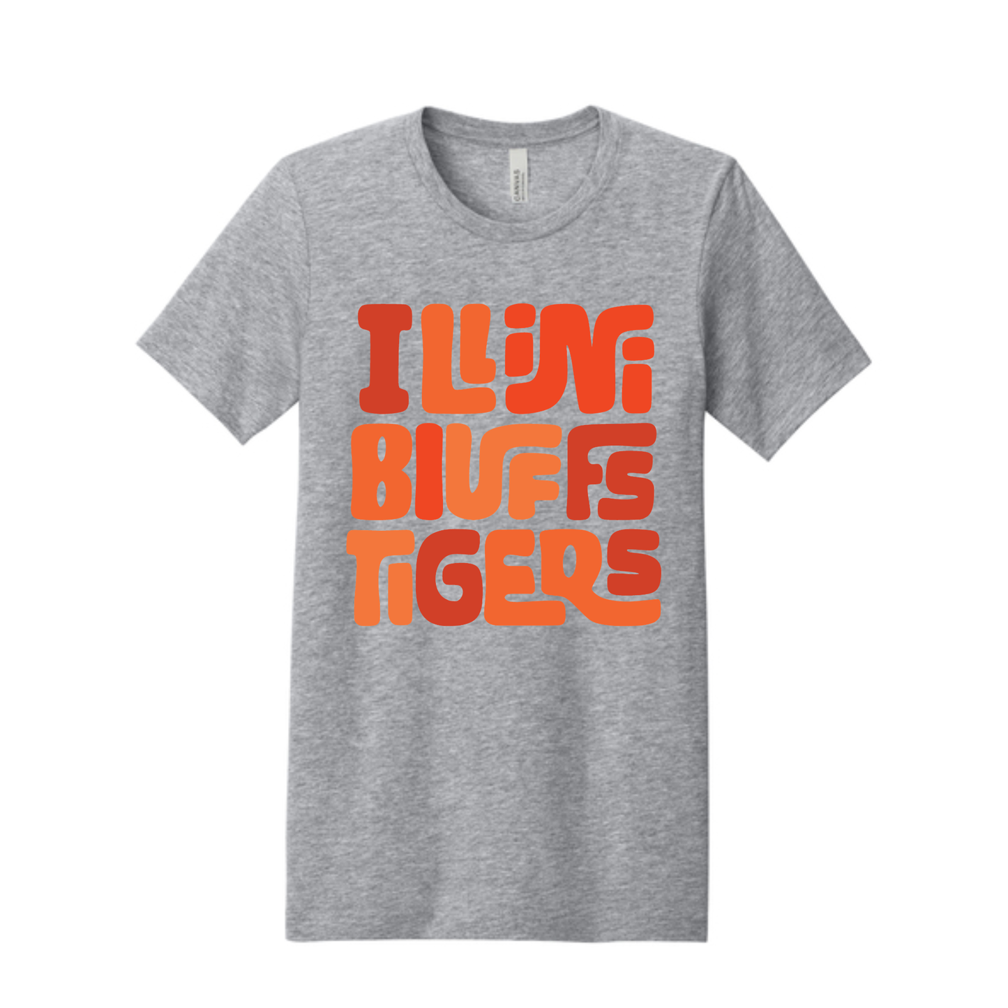 Illini Bluffs Tigers Groovy Tee