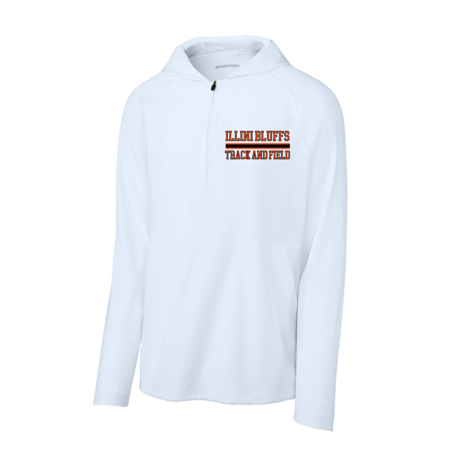 Illini Bluffs Track and Field Repeat 1/2-Zip Long Sleeve Hooded Jacket