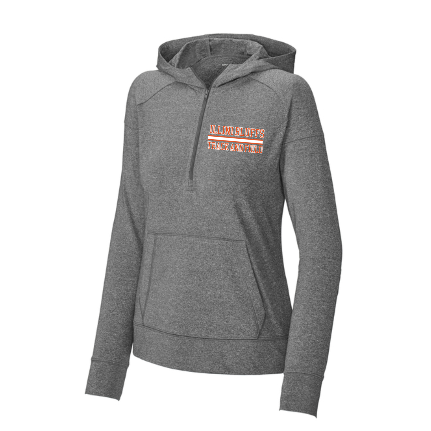 Women's Stretch 1/2-Zip Hoodie Illini Bluffs Track and Field