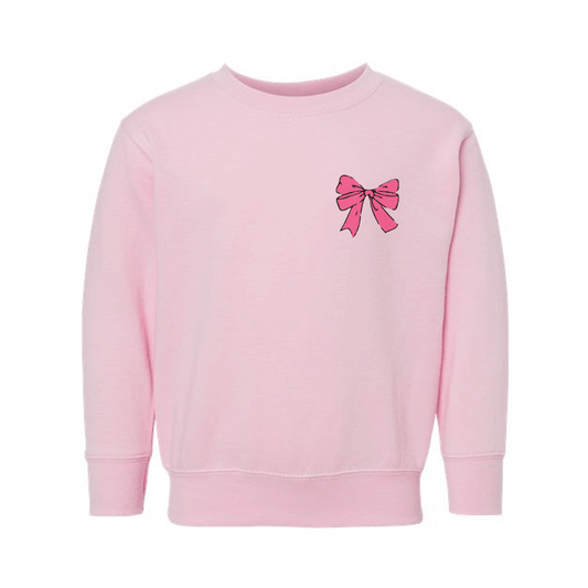 Toddler Pretty in Bows Crewneck Sweatshirt