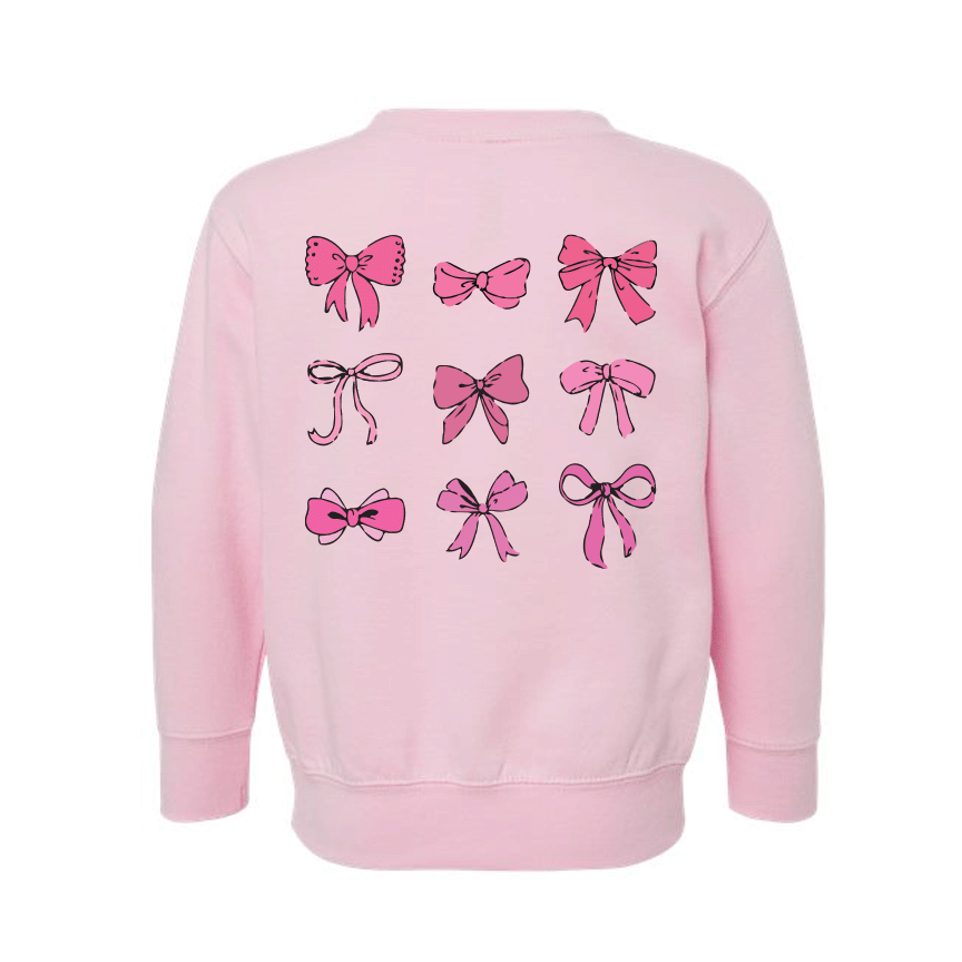 Toddler Pretty in Bows Crewneck Sweatshirt